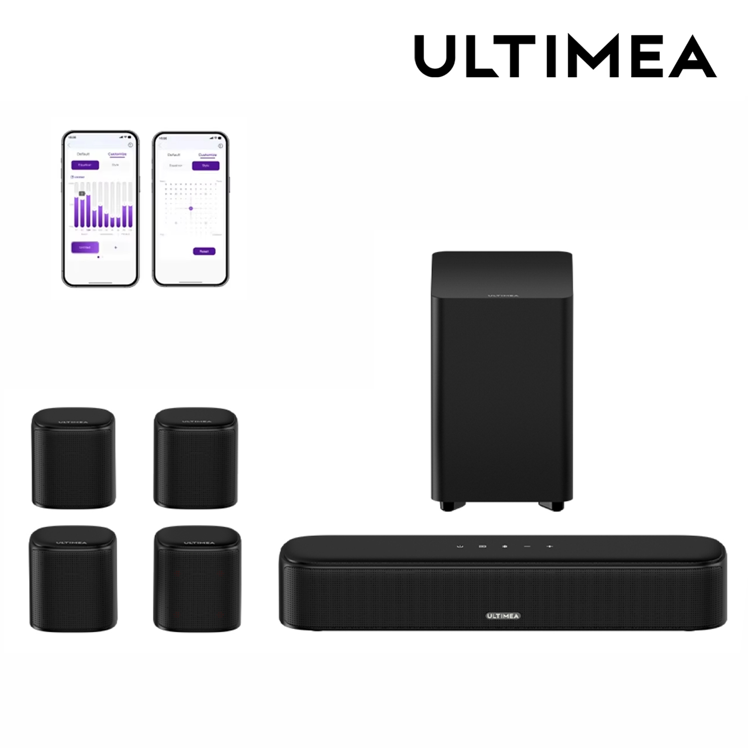 Home Cinema Tv - نظام ULTIMEA 7.1 قناة Sound Bar